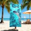 Strandtuch mit Meeresschildkröten-Print, Schnelltrocknend, Sandfrei, Saugfähiges Handtuch für Sommer, Strand, Schwimmbad, Reisen, Camping, Yoga, Sport
