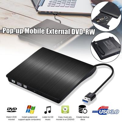 3. 0 Usb Slim External Dvd Rw Cd Writer Drive Burner Optical Driver for PC Laptop Mobile External DVD-RW