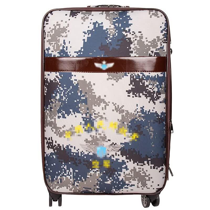 Military Camouflage Oxford Cloth Trolley Luggage