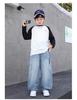 Boys' Spring & Autumn Straight Leg Cargo Jeans - Trendy Cool Style for 2026