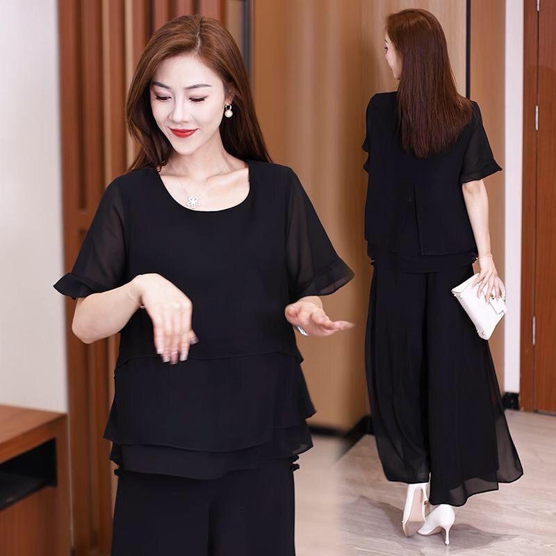 Short Sleeve Chiffon Women Shirts Summer Office Work Tops Elegant Lady Shirt Solid O-Neck Women Blouses