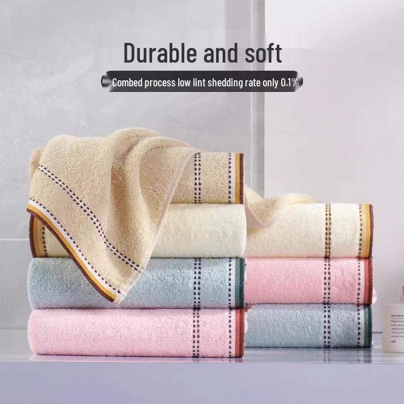 Soft, Lint-Free Large Pure Cotton Towel for Adults - Highly Absorbent and Thickened