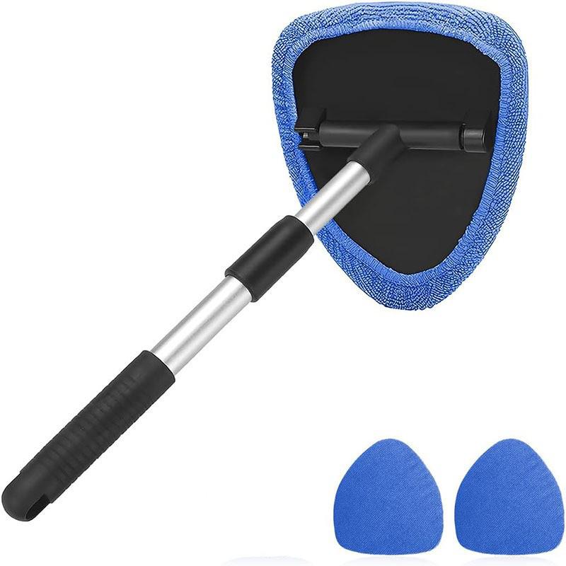 Telescopic Microfiber Car Window Cleaning & Defogging Brush Set