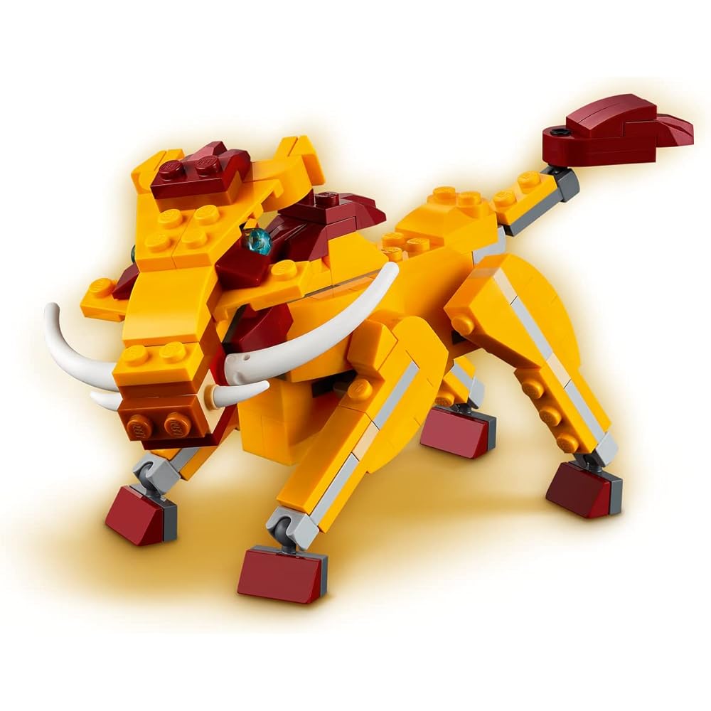 LEGO Creator Wild Lion 31112 Building Toy for Kids Ages 7 and Up Animal Blocks