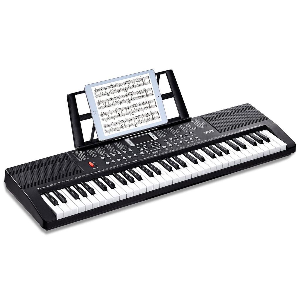 61 Key Digital Keyboard Piano Electric Portable 200 Tones 200 Rhythms