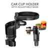Car Cup Holder Adjustable Base Easy to Install Food Tray Car Cup Holder Expander for Snacks Water Bottle Mugs Coffee Cups Keys