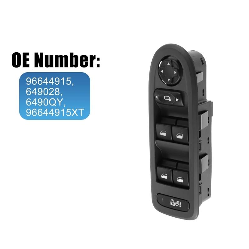 Window Lift Switch Mirror Control Button 96644915 96644915XT 30170396 for 308 508 C5 2008-2013 Replacement Part