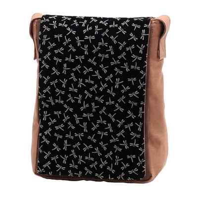 Shoten Shoulder Persimmon Tannin Inden Japanese Made In Japan [Kato Men's Kimono] Bag, Dyed, Style, Pattern, (Dragonfly)