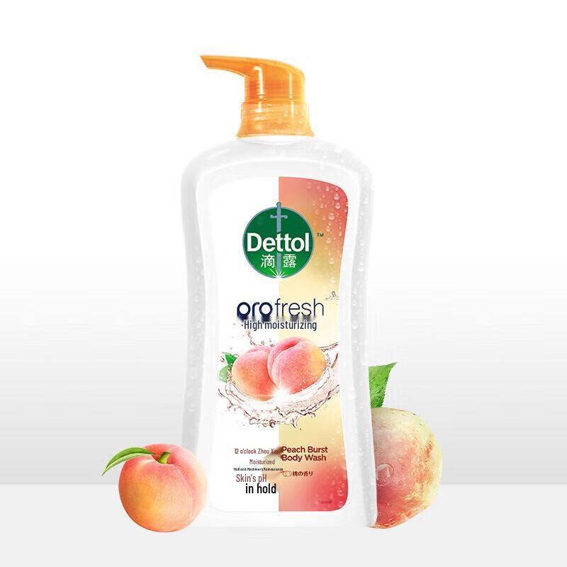 Dettol Refreshing Peach Moisturizing Shower Gel