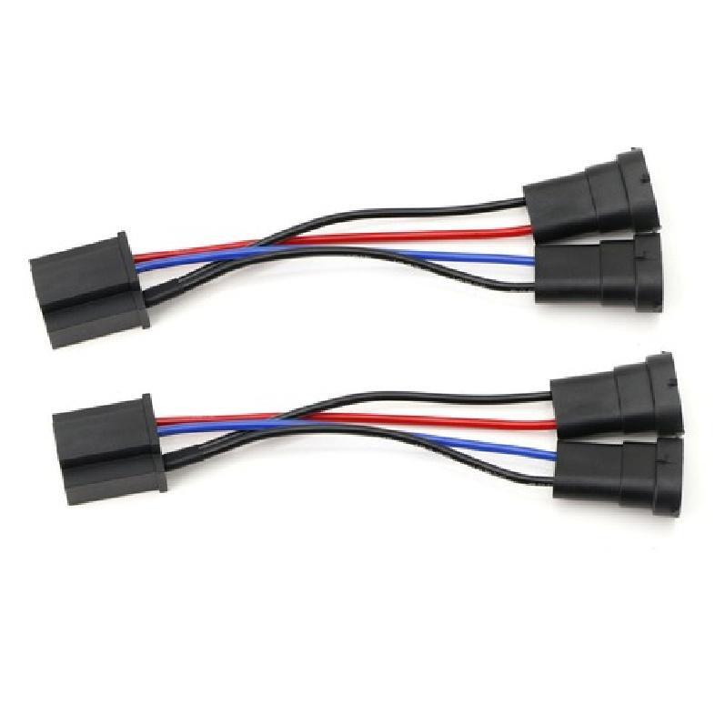 Y-Splitter H9/H11 To H4 Conversion Wire Harness Adapters For Harley Davidson