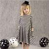 Charming Parent-child Dress Clothes Set Featuring Striped Half Sleeve Baby Girl Dress