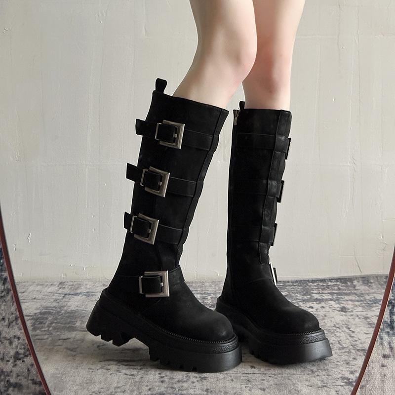 Nude High-heeled Boots Women's Autumn and Winter Boots 2025 New Popular Tall Removable Two-wear Thin Boots
