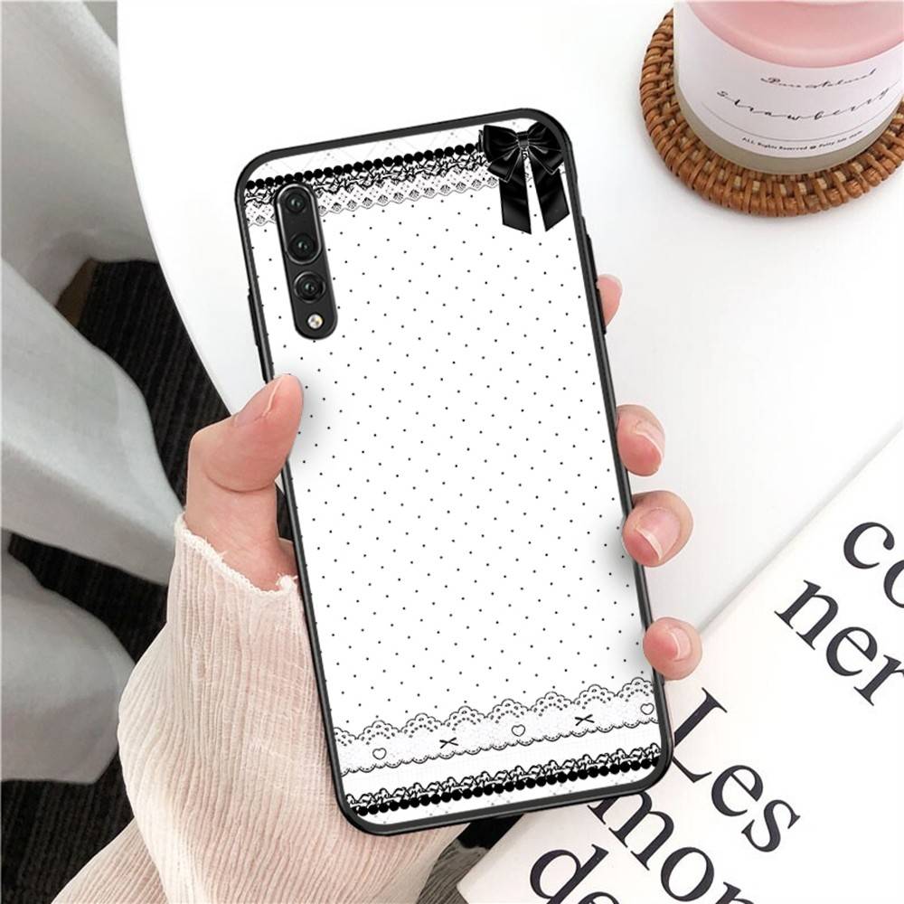 Korea Lovely Polka Dot Phone Case For Huawei P 8 9 10 20 30 40 50 Pro Lite Psmart Honor 10 Lite 70 Mate 20lite