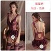 Women's Flutter Sleeve Lace Sheer Mesh Bodysuit Lingerie Set