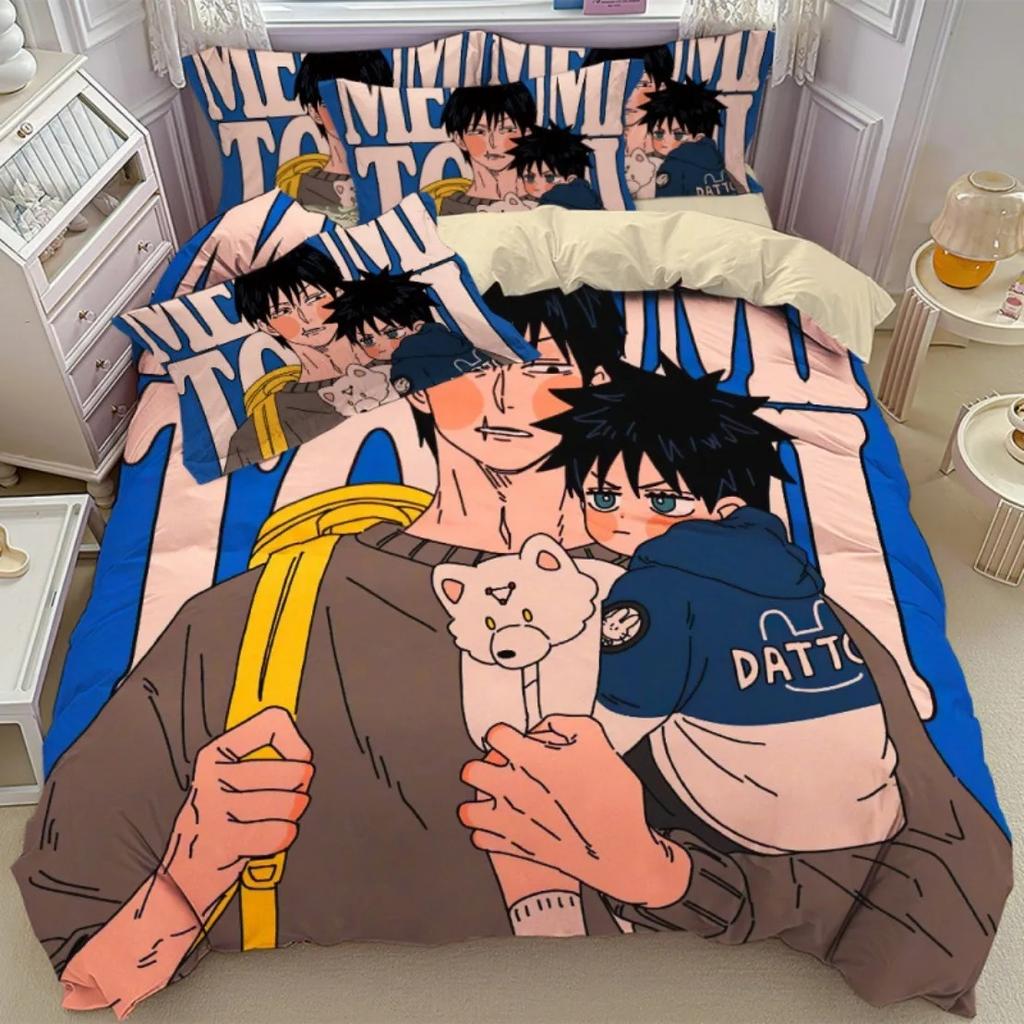 Comforter Anime Jujutsu Kaisen Bedding Set3D Hd Japan Famous Anime S Decor For Kids Teenagers Holiday Gift