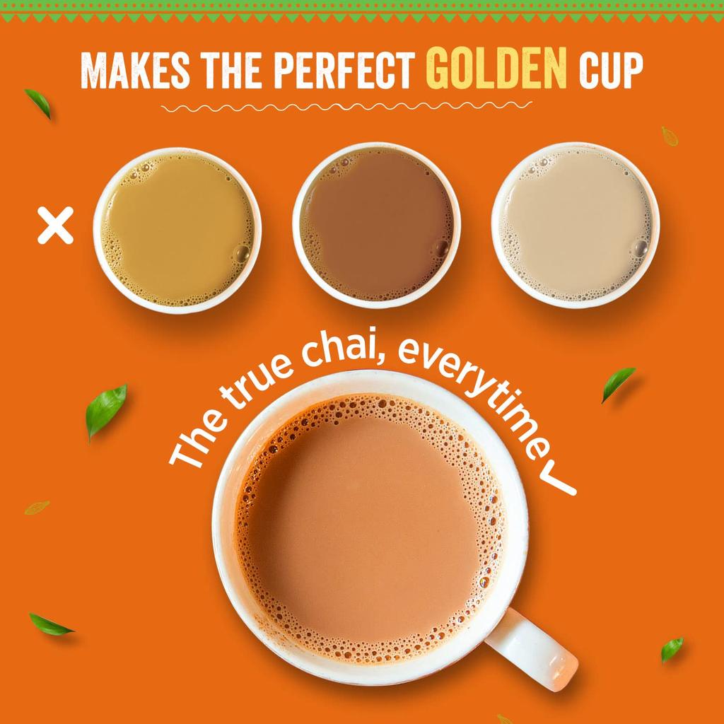 Chaayos Instant Tea Premix - Elaichi Flavour - Low Sugar (12g * 36 sachet) (Makes 150ml), Elaichi Tea Powder, Premix Tea, Elaichi Chai, Desi Chai