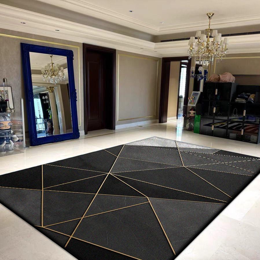 Geometric Large Area Living Room Rugs Decoration Household Foldable Washable Carpets for Bedroom 200x300 Lounge Soft Floor Mat
