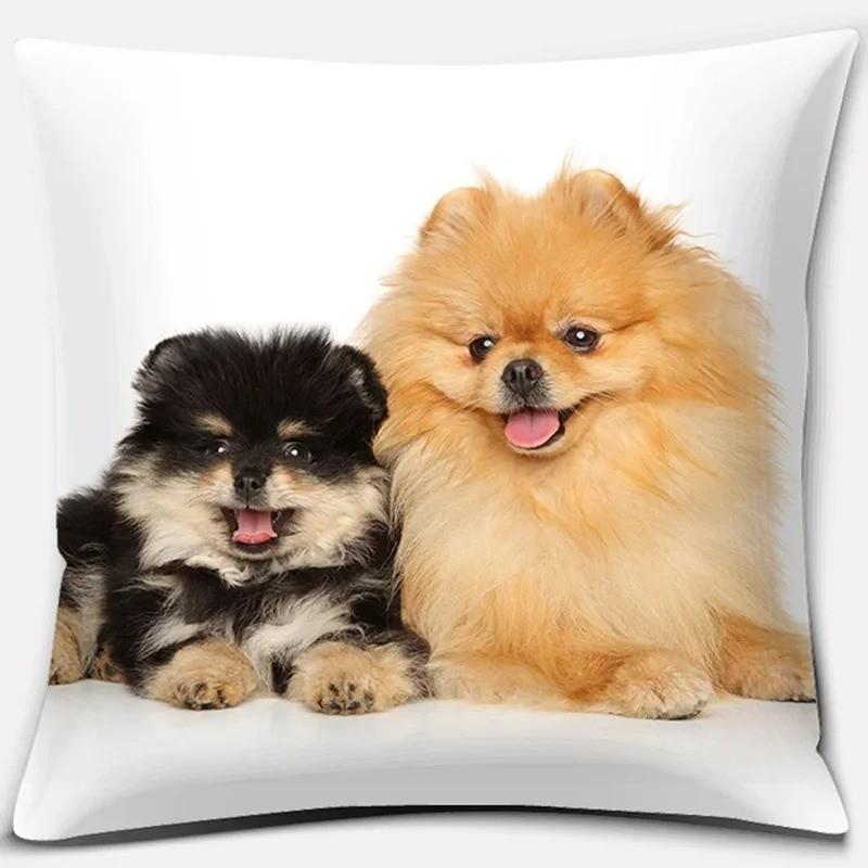 Cute Puppy Designs For Cozy Pillow Covers Pattern Cushion Cover Suitable For Sofa Bedroom Car Pillow Cover