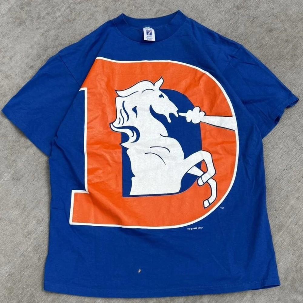Remake 90’s Denver Broncos Mens XL Classic Logo Short sleeve  Unisex T-Shirt S