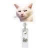 Lanyard Memes Badge Reels Retractable Name Tag Holder Fashion Cat Keychain
