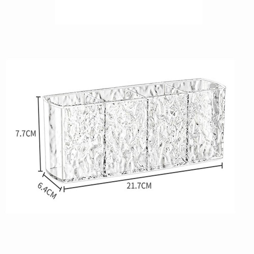 Large Capacity Desk Cosmetic Storage Box Acrylic Lipstick Eyebrow Pencil Organizer for Home Office