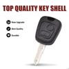 Coque de clé SOURCING MAP Coque de clé pour Peugeot 106 206 306 307 405 Plip Télécommande 2 Boutons avec Lame Boîte Rechange