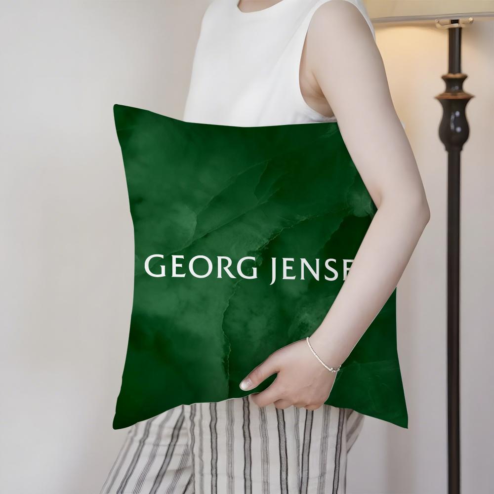 Navias Superb Design Georg Jensen-A Cushion Cover Silky Elegant Comfort Sofa Bed Invisible Zipper Beach Pillowcase