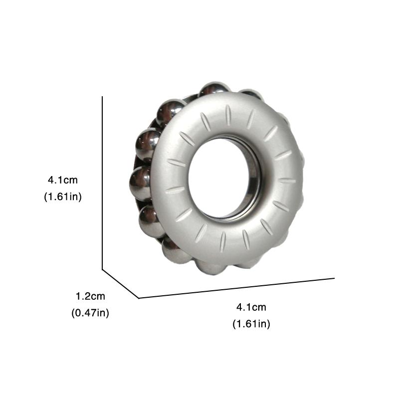 Stainless Steel Mechanical Fidget Ratchet Ring EDC Toy Haptic Fingertip Metal Stress Spinner Fidget Toys Adult Gifts
