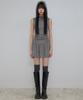 Peulleeoeob Hooded High Neck Dress (Fl-155_Gray)