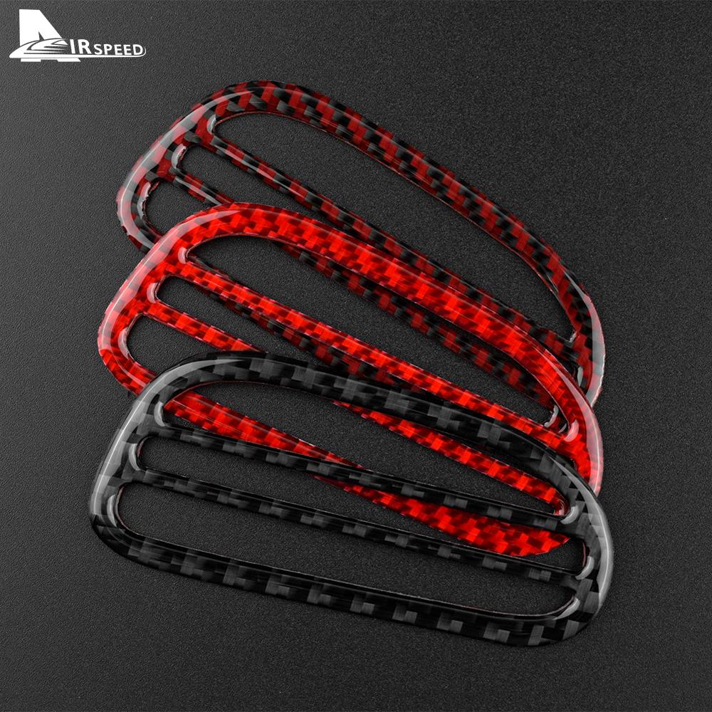 Real Soft Carbon Fiber for Chevrolet Corvette C6 2005 2006 2007 2008 2009 2010 2011 2012 2013 Defogger Air Outlet Vent Sticker