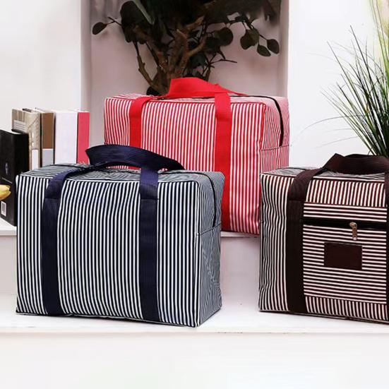 Geantă de depozitare foarte mare cu fermoare și mânere de transport Geantă pentru organizare haine impermeabilă și rezistentă la umiditate Geantă de mutare din pânză Oxford rezistentă