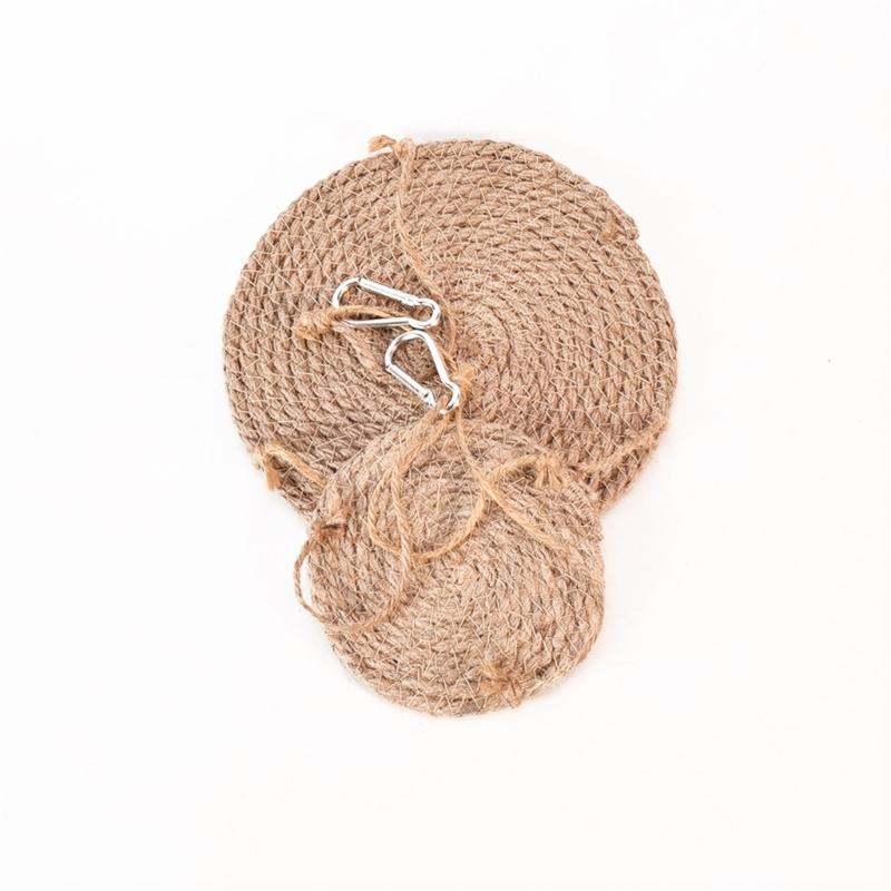 Straw Woven Reptiles Hammock Bed for Lizards and Small Animal Owners Breathable and Easy to Hanging for Terrariums Decors