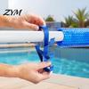 Quick Install Pool Tool Holder Poolside Pole Hanger, with 3 Hook Configuration, Weather Resistant Outdoor Swimming Clutter Solutions Organizer,