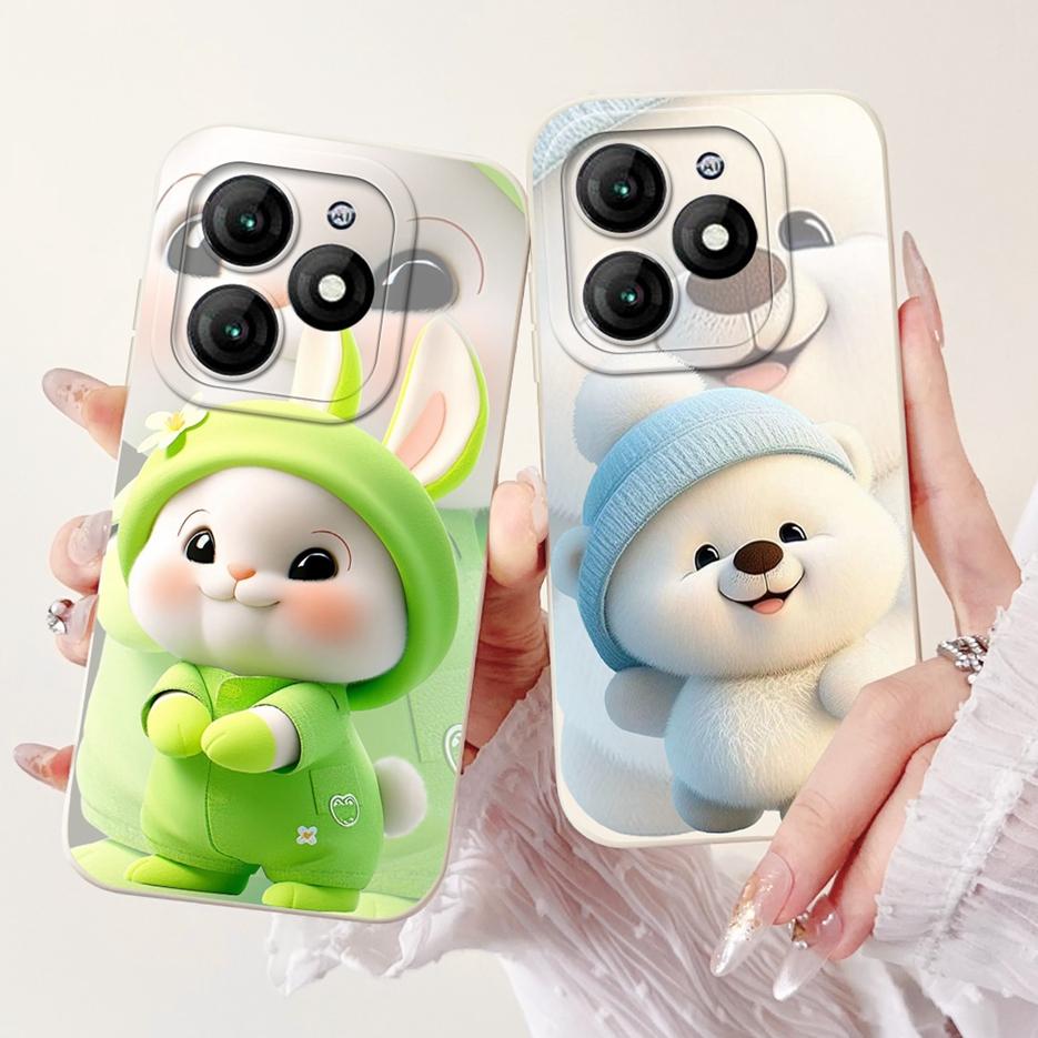 For Itel A70 Case A665L Cute Panda Cartoon Cover Soft Silicone Shockproof Phone Case Fopr Itel A70 A 70 ItelA70 Back Cover Shell