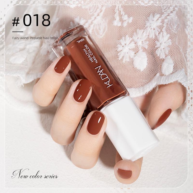 2023 No-Bake Quick-Dry Black Peelable Nail Polish - Autumn/Winter Salon Colors