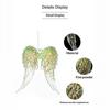 Green Glitter Christmas Hanging Ornament Sparkling Reindeer/High Heel/Tree /Snowflake Designs Pendants With Ribbon Decor