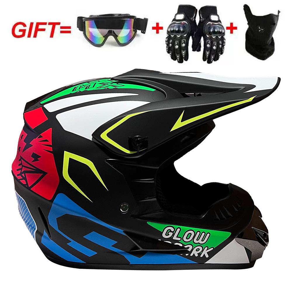 Motorcycle helmet for men, full-face racing motorcycle helmet, mountain downhill full-face helmet, go-kart off-road helmet