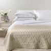 Quilted Bedspread In Cotton Sateen Roma Dreaming Solid Color