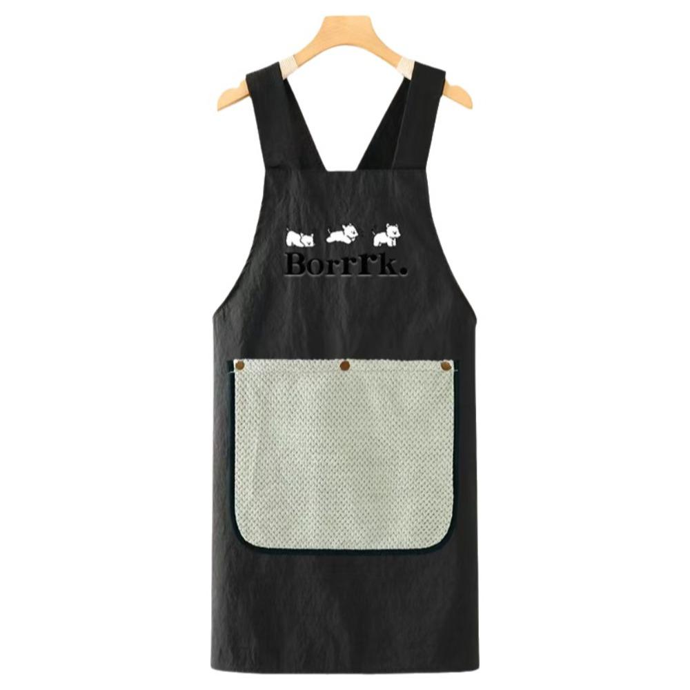 Anti-fouling Waterproof Apron Detachable Towel Kitchen Apron Restaurant Uniform