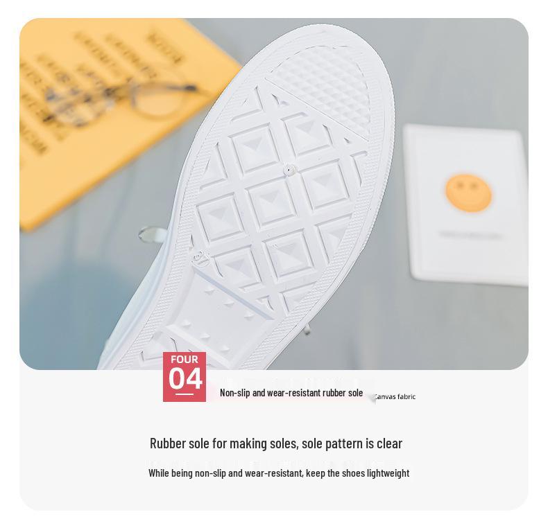White Children's Canvas Shoes, Spring/Summer 2025: Trendy, Versatile, Breathable Mesh