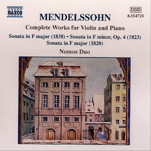 

CD NOMOS DUO - Мендельсон: Для скрипки и П Япония ОбиКлассический Б/У