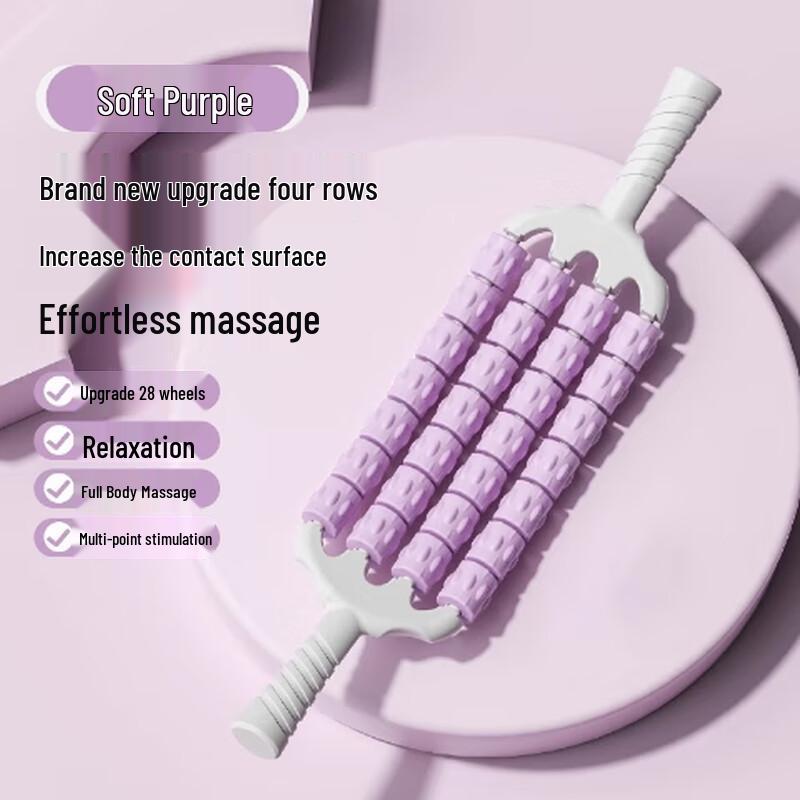 

Bendable 4-Row Spiked Massage Roller