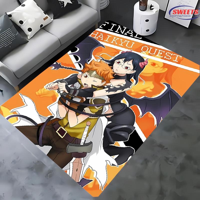3D Printing Haikyu Large Area Rug, Indoor Washable Bedroom Mat, Durable Rug for Living Room Dining Room Bathroom Kitchen Office