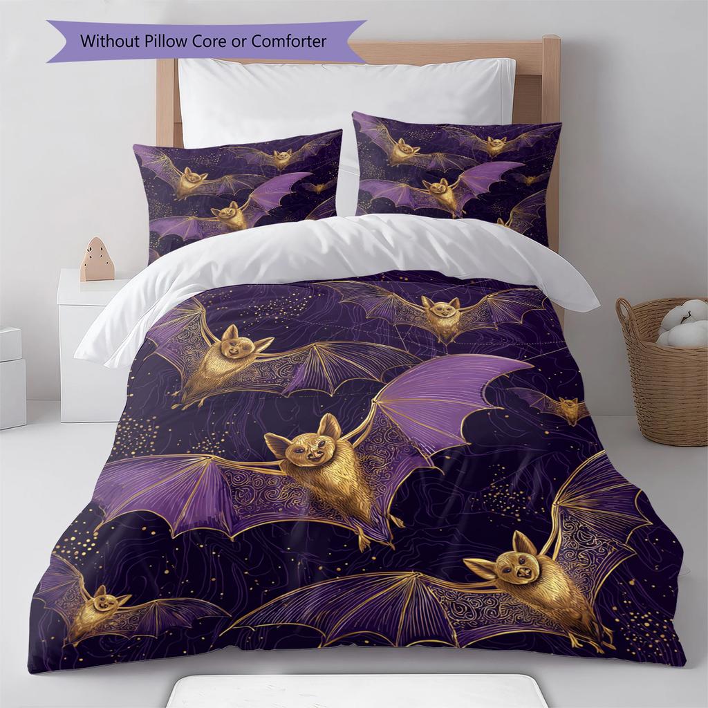 Cartoon Pattern Bedding Quilt Set Quilt Cover Pillowcase Home Decoration Birthday Gift (1 * Duvet Cover + 2 * Pillowcase, Without Core)