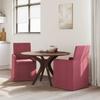 Dining Chairs 2 Pcs Burgundy 57 X 67 X 95 Cm Fabric