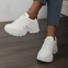 Women'S Height-Increasing Platform Sneakers, Stylish Casual White Shoes for Women, Comfortable Outdoor Running Training Shoes.