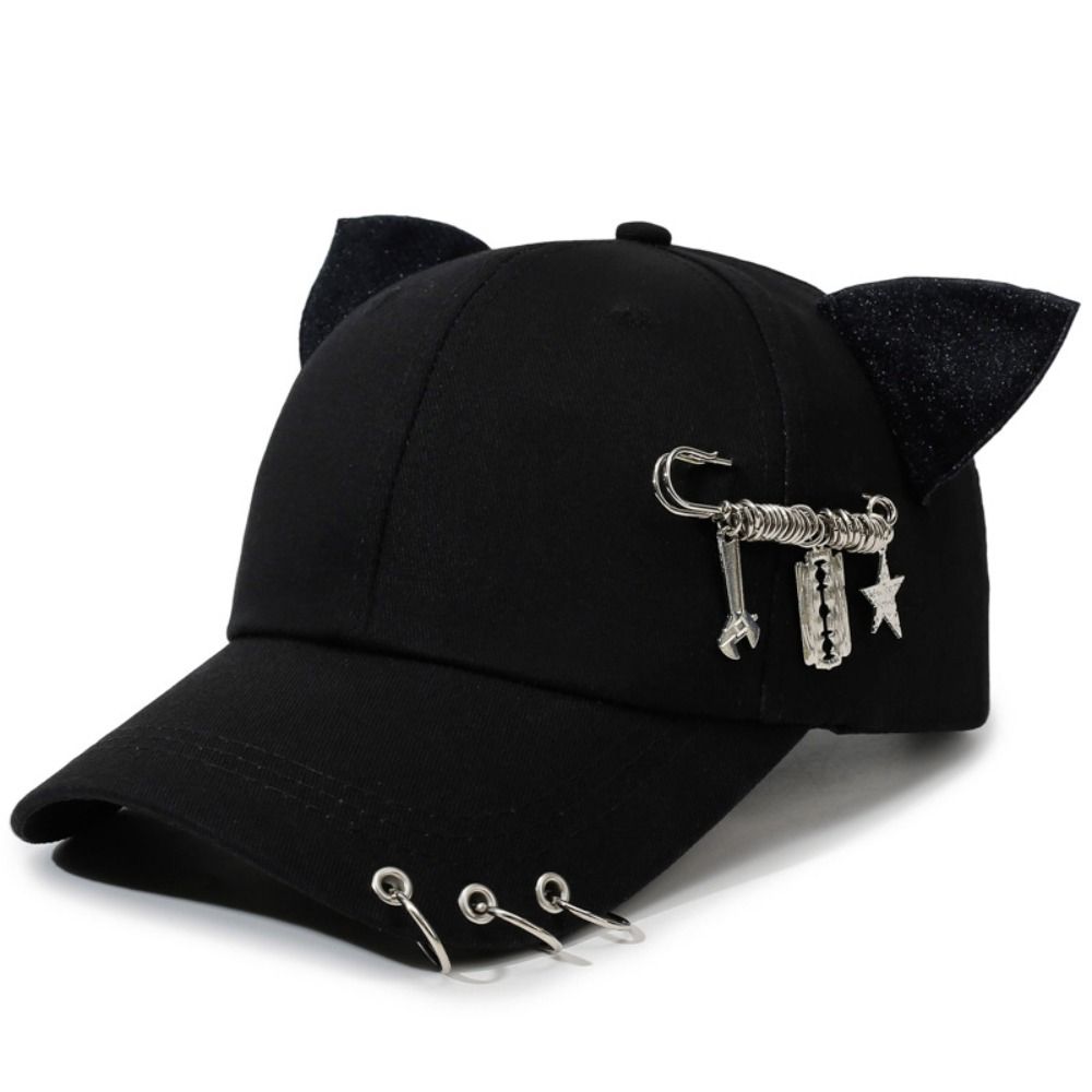 Rivet Metal Ring Baseball Hat Pin Peaked Cap Lightweight Sunscreen Hat  Girl