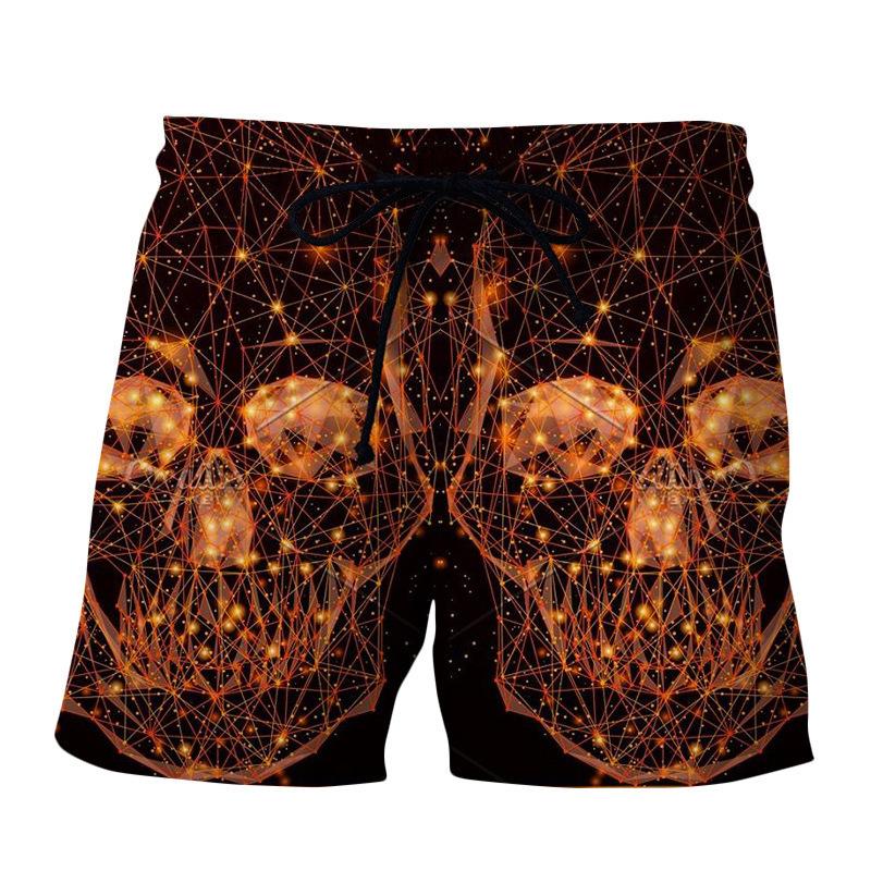 2025 Summer New 3D Digital Printed Beach Shorts Hawaii Daily Leisure Sports Men's Beach Shorts