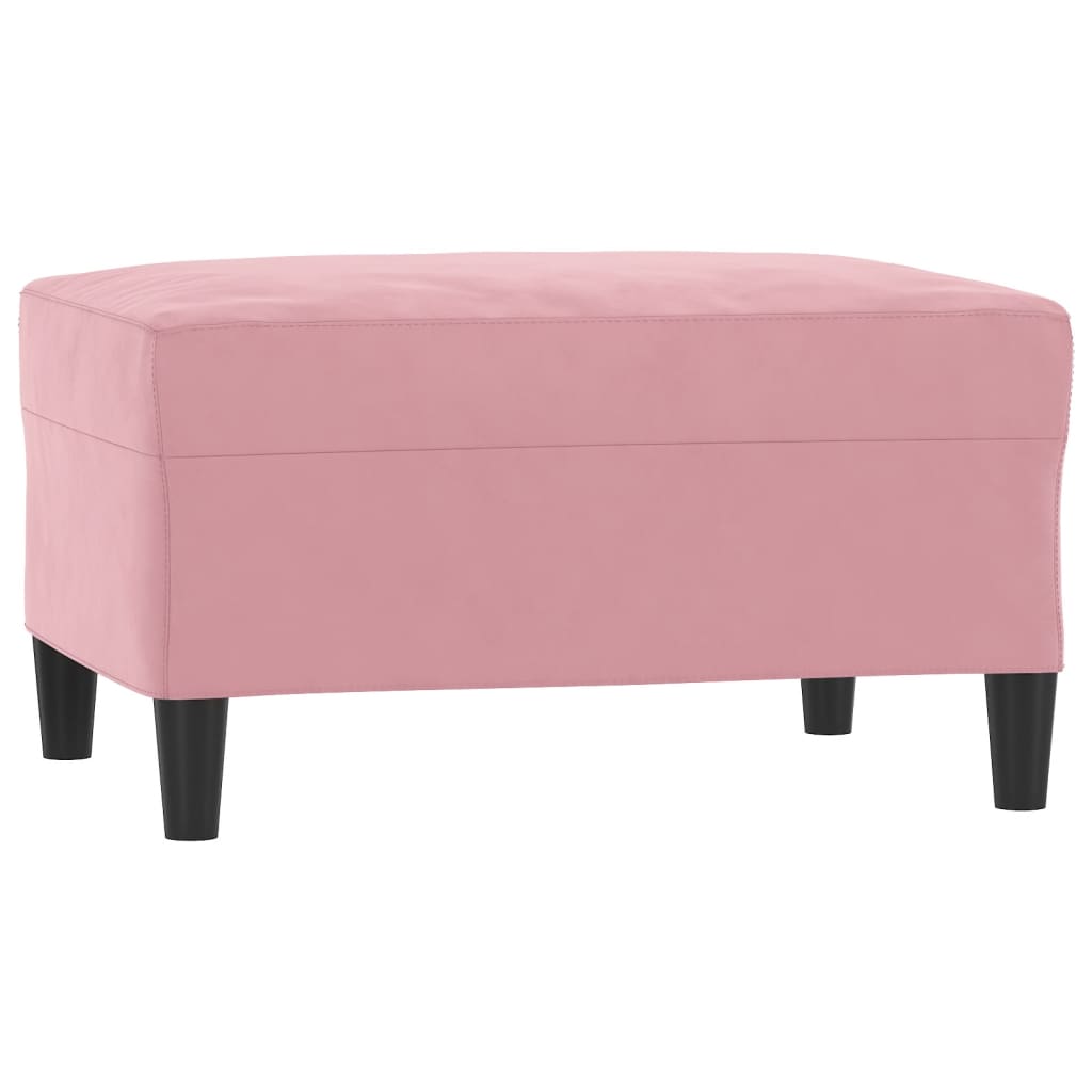 Footstool Pink 70x55x41 Cm Velvet