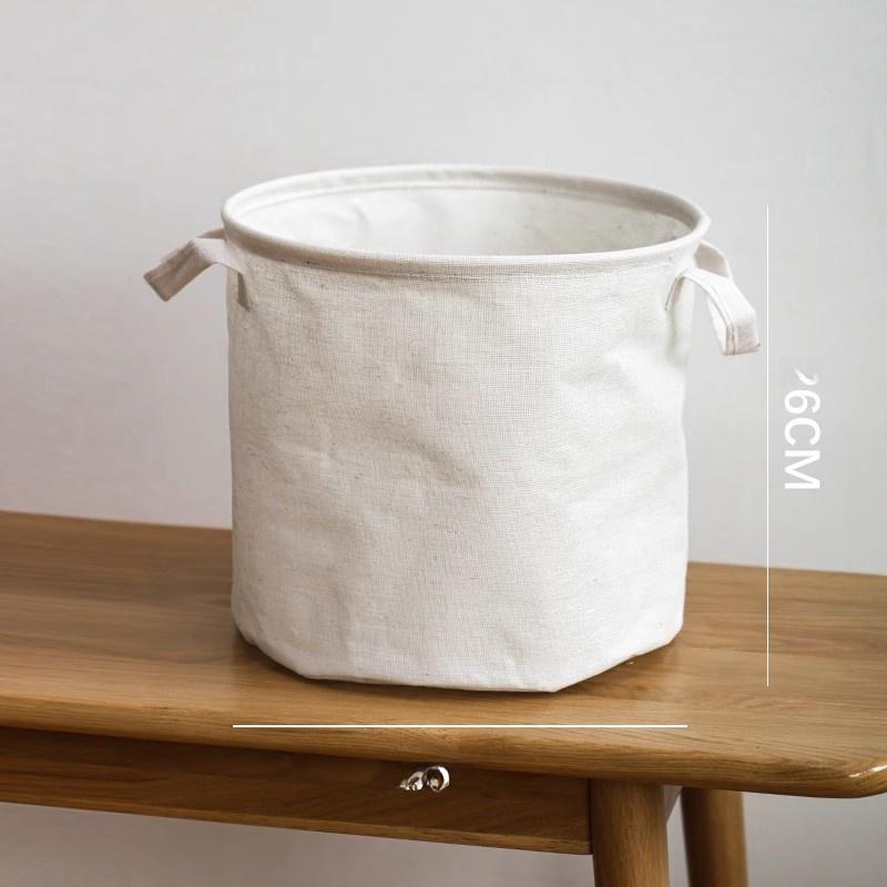 Foldable Fabric Laundry Basket Home Use Dirty Clothes Hamper Toy Storage Basket Wash Tub Bedroom Utility Storage Basket